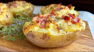 Как ЖЕ ЭТО Вкусно! Фаршированный картофель с хрустящей корочкой. Вкусный ужин из Простых продуктов!