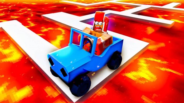 ЕДУ ЧЕРЕЗ ЛОВУШКИ И ПЫЛЬНЫЙ АД!😱 ОПАСНАЯ ДОРОГА В РОБЛОКС!