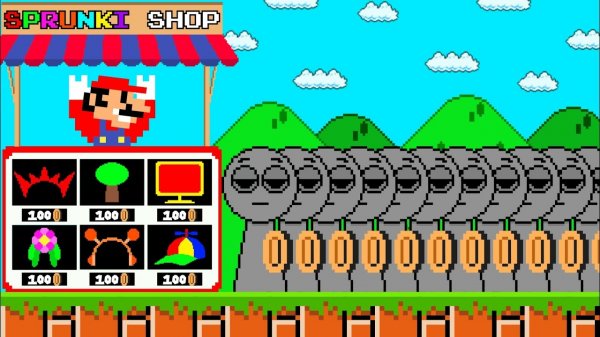 🔥Марио открывает магазин для Спрунки!