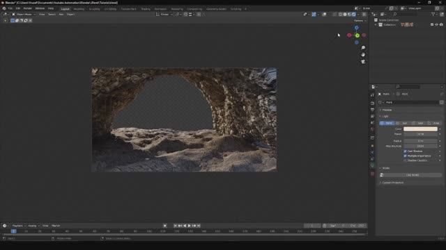 Каменистая текстура в Blender менее чем за 2 минуты | №13