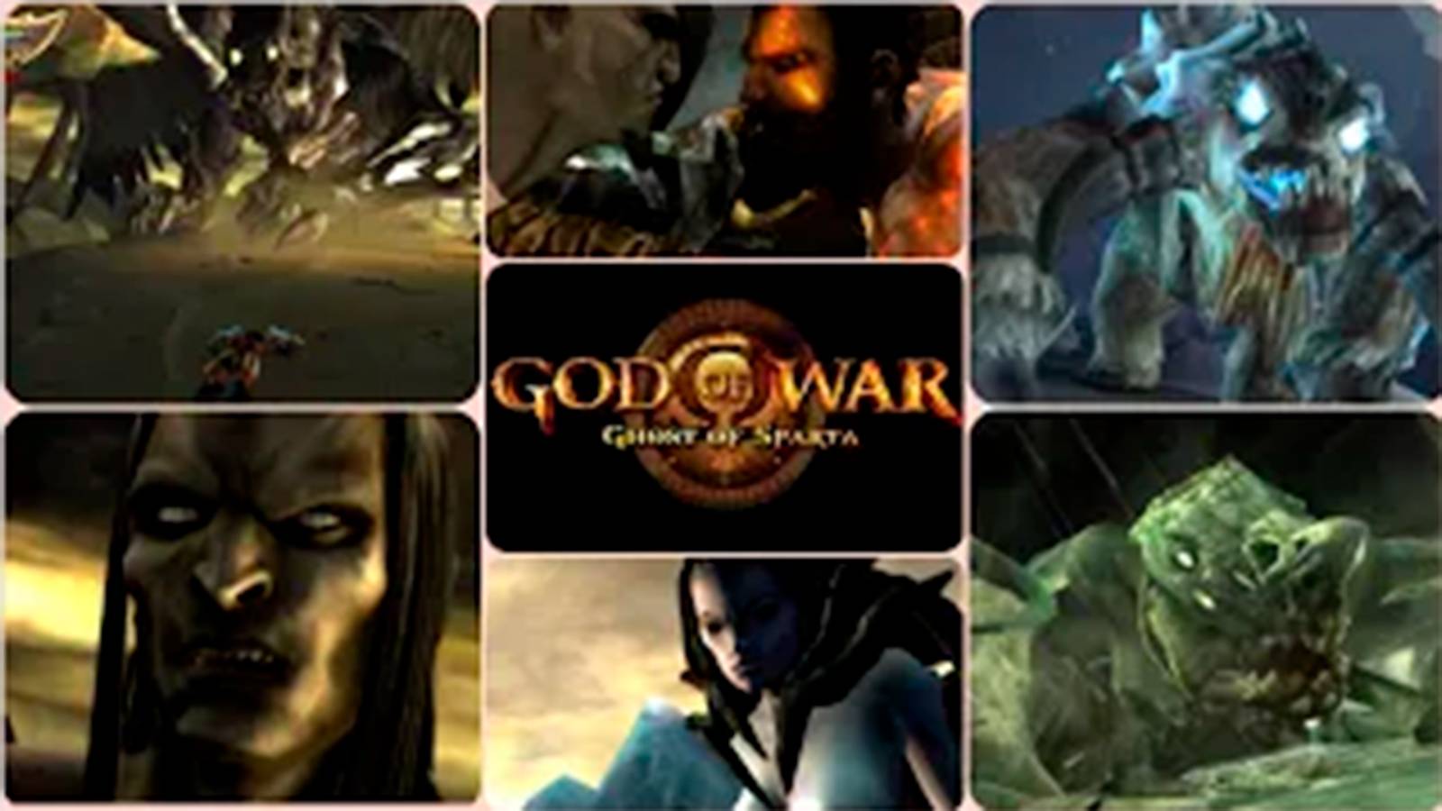 Все боссы Бог Войны. Призрак спарты смотреть онлайн