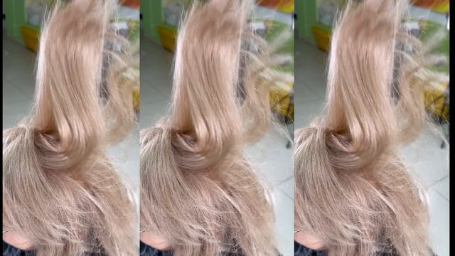 Обесцвечивание волос в равномерный бежевый блонд. Тонирование обесцвеченных волос в оттенок 9.32 смотреть онлайн