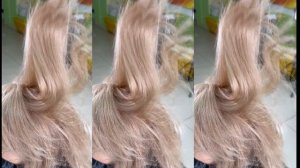 Обесцвечивание волос в равномерный бежевый блонд. Тонирование обесцвеченных волос в оттенок 9.32