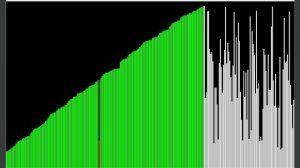 Визуализация сортировки вставками.