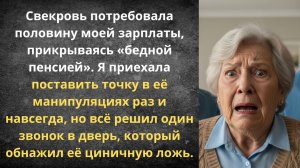 Свекровь потребовала ползарплаты | Истории из жизни