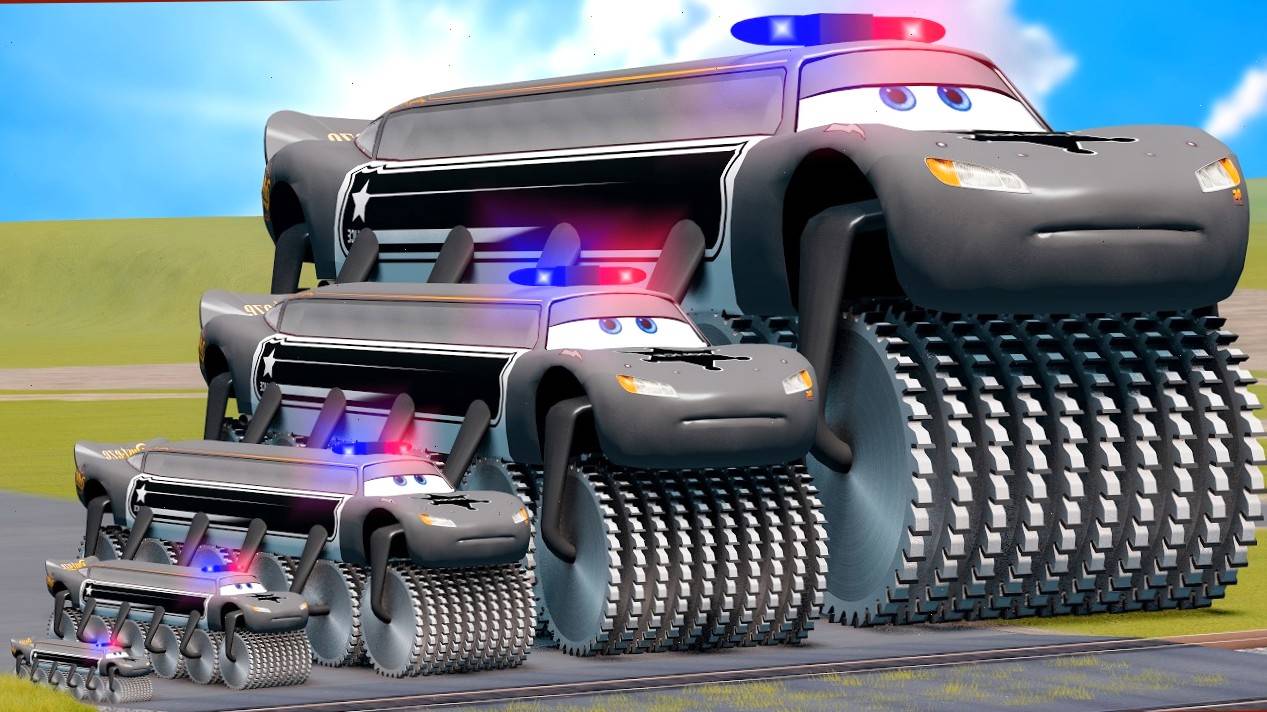 Мультики про машинки для детей.Полицейский Маквин на испытаниях против поездов Мультики для малышей. смотреть онлайн