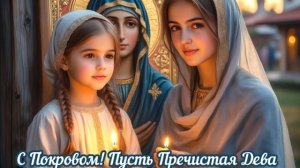 С Покровом Пресвятой Богородицы. Музыкальная открытка поздравление.