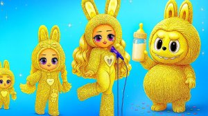 Лабубу Растёт! Идеи для кукол ЛОЛ ОМГ!