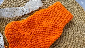 Полая резинка для носочков / узор - двойной рис.