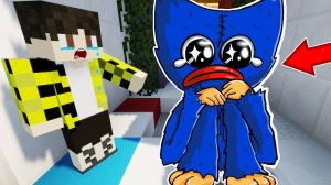ГРУСТНАЯ ИСТОРИЯ ХАГГИ ВАГГИ ПЛАЧЕТ В МАЙНКРАФТ! POPPY PLAYTIME SAD HUGGY WUGGY MINECRAFT