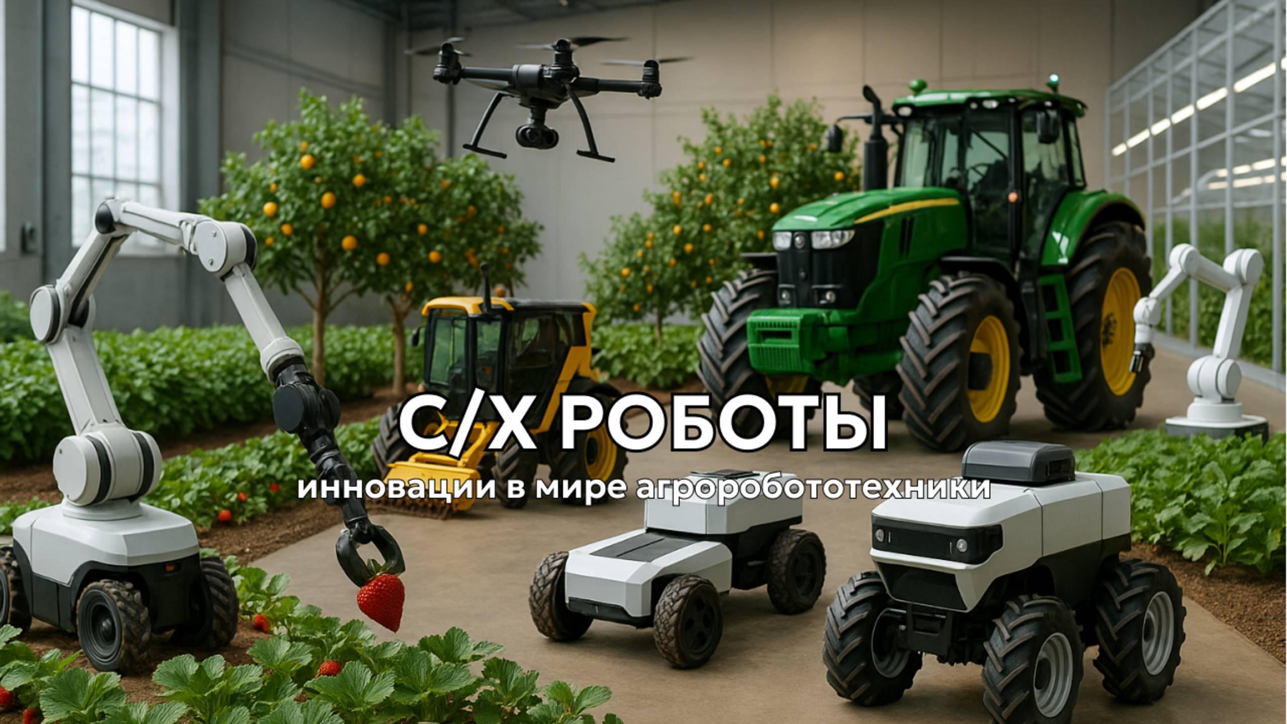 Как выглядят инновационные сельскохозяйственные роботы! смотреть онлайн