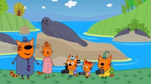 Три Кота 🐱 | Экскурсия на озере Байкал | Три Кота Мультик смотреть | Развивающая игра для детей