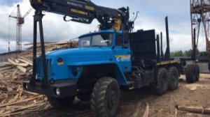 Отгрузка и испытания лесовозного тягача на шасси Урал 55571-72 с ГМУ ВЕЛМАШ VC8 с роспуском