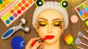 Мультики для девочек. Макияж бабочки на манекене 💄.  Смотреть онлайн мультики для детей и малышей.