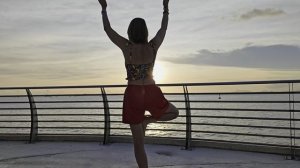 Йога на закате