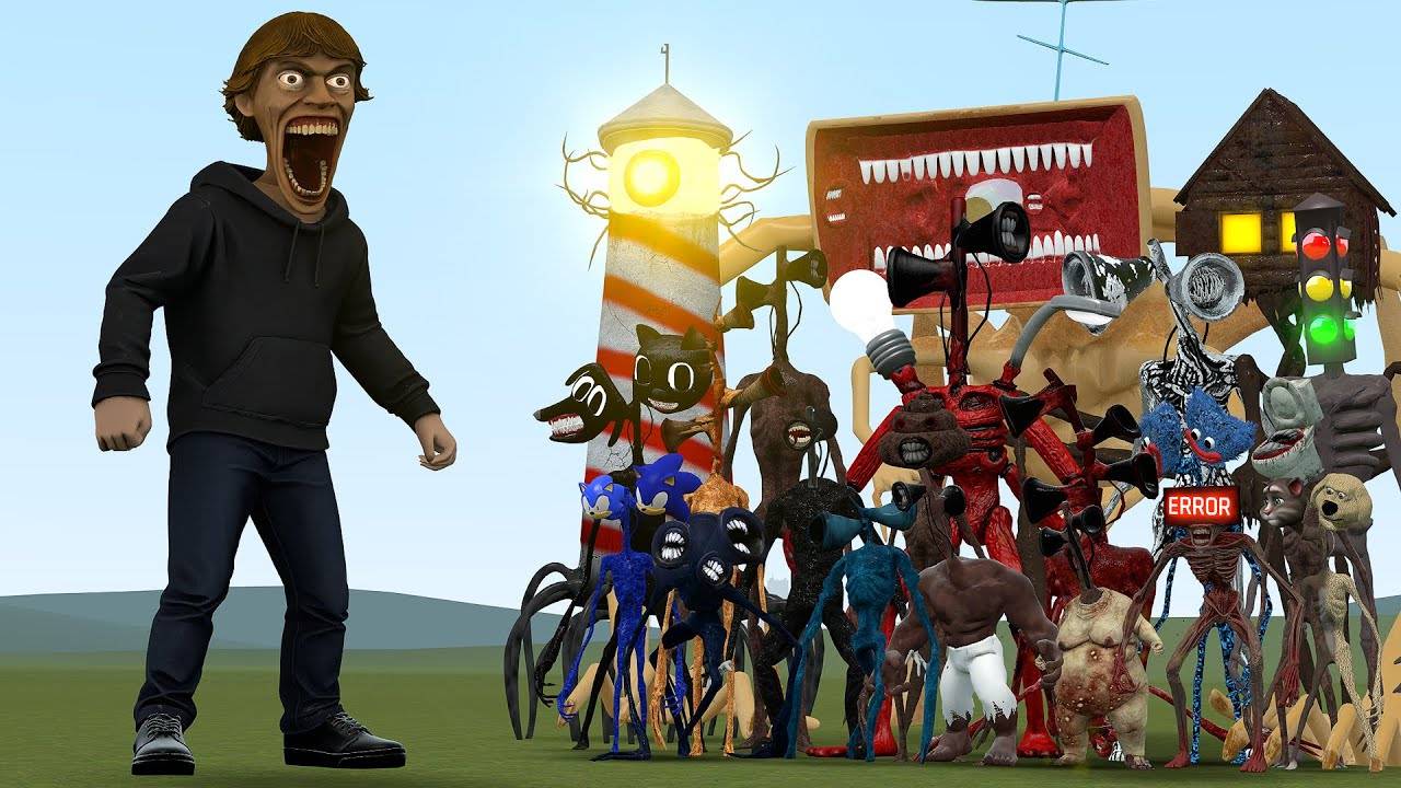 Новый Scp 067 Против Всех Сиреноголовых От Тревора Хендерсона В Garrys Mod