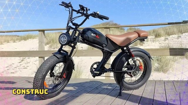 EMOKO C93 Electric Bike 1000W Motor Electric Bicycle Men's E-City ebike Battery 20" City Fat смотреть онлайн