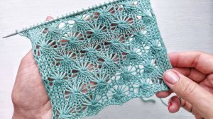 Завораживающий узор спицами  Звёздочки 💥💥💥 Для вязания джемперов, палантинов