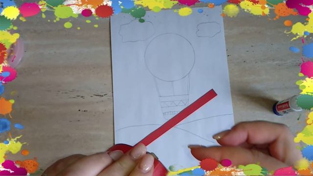 Аппликация Путешествие на Воздушном шаре