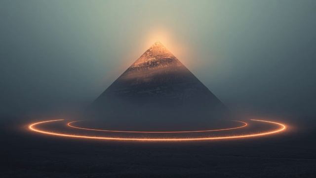 Pyramid Of Flickering Sound 🌫️ 2-Hour Hypnotic Ambience ｜ Soundwave Structure ｜ Invisible Rhythm