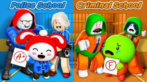Джей Джей и Майки! Семейная школа ПОЛИЦИИ против семейной школы КРИМИНАЛА! Анимация Роблокс