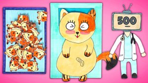 Спасаем маму-кошку 🐱 500 котят и домик из бумаги ✂️✨