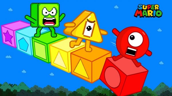 😱Фигуры спасаются от гигантского Гумбы и пытаются преодолеть хитрый мост!