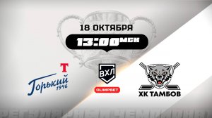 Торпедо-Горький (Нижний Новгород) - ХК Тамбов (Тамбов)