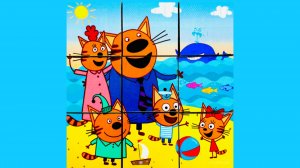 Три Кота кубики. Собираем вместе кубики три крота ❤️ Видео для детей