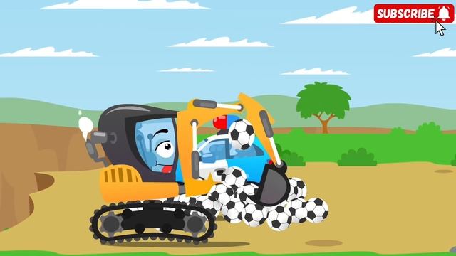 Машинки мультик пожарная трактор полицейская смотреть онлайн