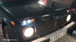 Надфарники на ниву в стиле BMW