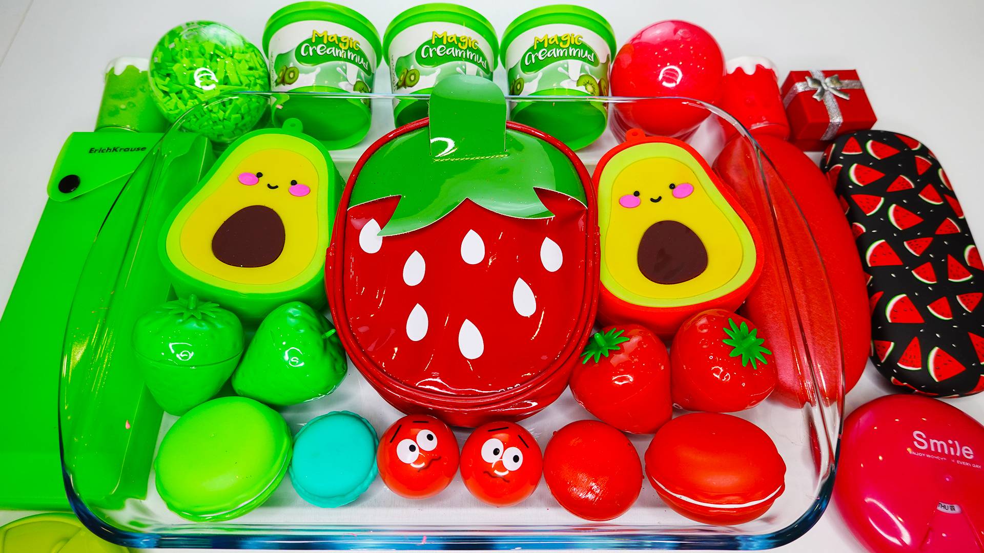 ❤️💚 Красный слайм с зелёными ингредиентами! Что получится? 😱 Волшебное превращение! ✨