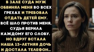 ИСТОРИЯ ИЗ ЖИЗНИ/В зале суда муж обвинял меня во всех грехах и требовал отдать детей ему/Рассказ