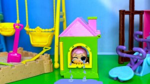 МУЛЬТИК ЛОЛ🦄👑🏰👶🤣 ЗАБЫЛИ МАЛЫШКУ НА ДЕТСКОЙ площадке и ушли в детский садик КУКЛЫ ЛОЛ ВИДЕО