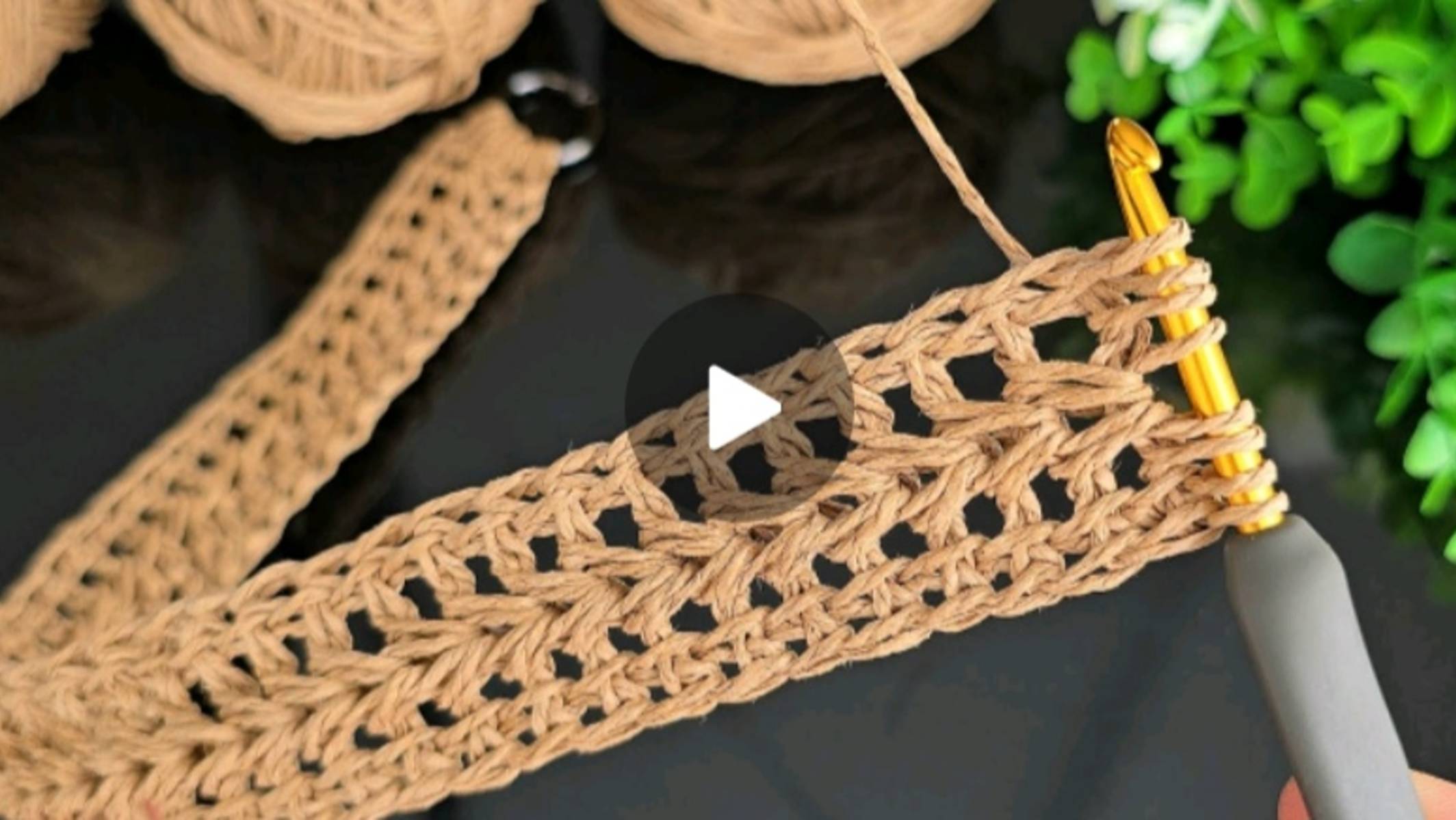 Лента крючком #вязаниекрючком #всевжизнисвязано смотреть онлайн