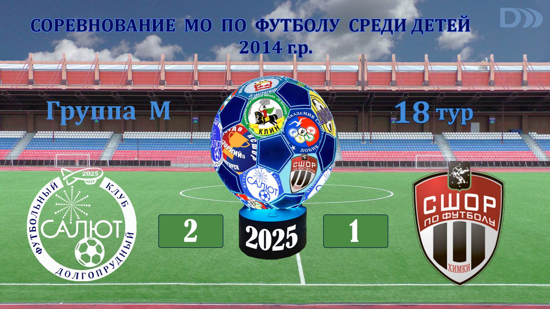 ФСК Салют 2014 М  2-1  СШОР-2/2 (Химки)