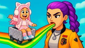 ЕДУ НА KPOP ВАГОНЕТКЕ К РУМИ ИЗ ДЕМОН ХАНТЕРС | Cart Ride Into KPop Demon Hunters!