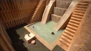 Построили аквапарк из глины, своими руками.