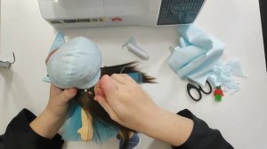 Раскрой, пошив и сборка зверошапочки.