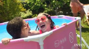 Intex® Pink Metal Frame Above Ground Pool