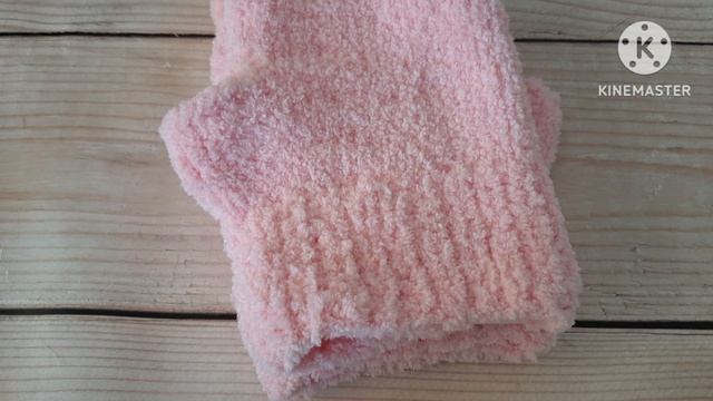 Обзорный МК на митенки из пряжи Alize Softy.