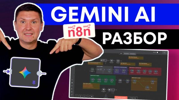 ПОЛНЫЙ ОБЗОР Gemini AI + n8n: Шаблоны, ноды и цены и реальные тесты