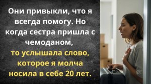 Сестра приехала с чемоданом, чтобы отобрать мою жизнь | Истории из жизни