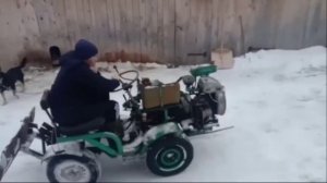 самодельный минитрактор переломка