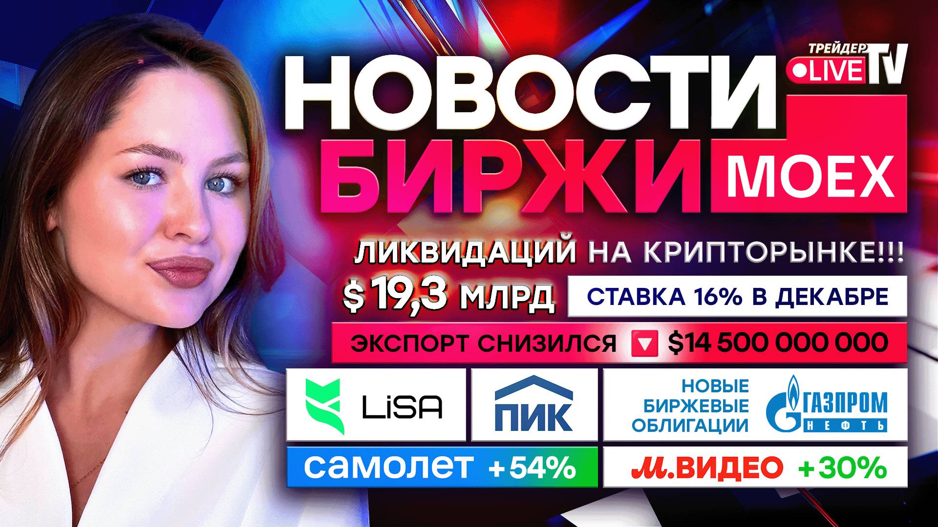 НОВОСТИ MOEX: ОБВАЛ КРИПТЫ! 20 МИЛЛИАРДОВ ЛИКВИДАЦИЙ! смотреть онлайн