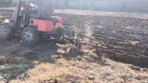 мини погрузчик с плугом испытания