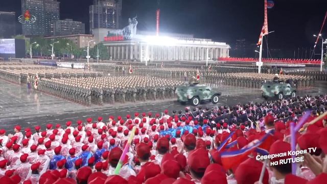 КНДР военный парад в честь 80-летия основания Трудовой партии Кореи, 10 октября 2025 года смотреть онлайн
