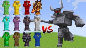 какая броня является самой прочной против железного рыцаря в Майнкрафте