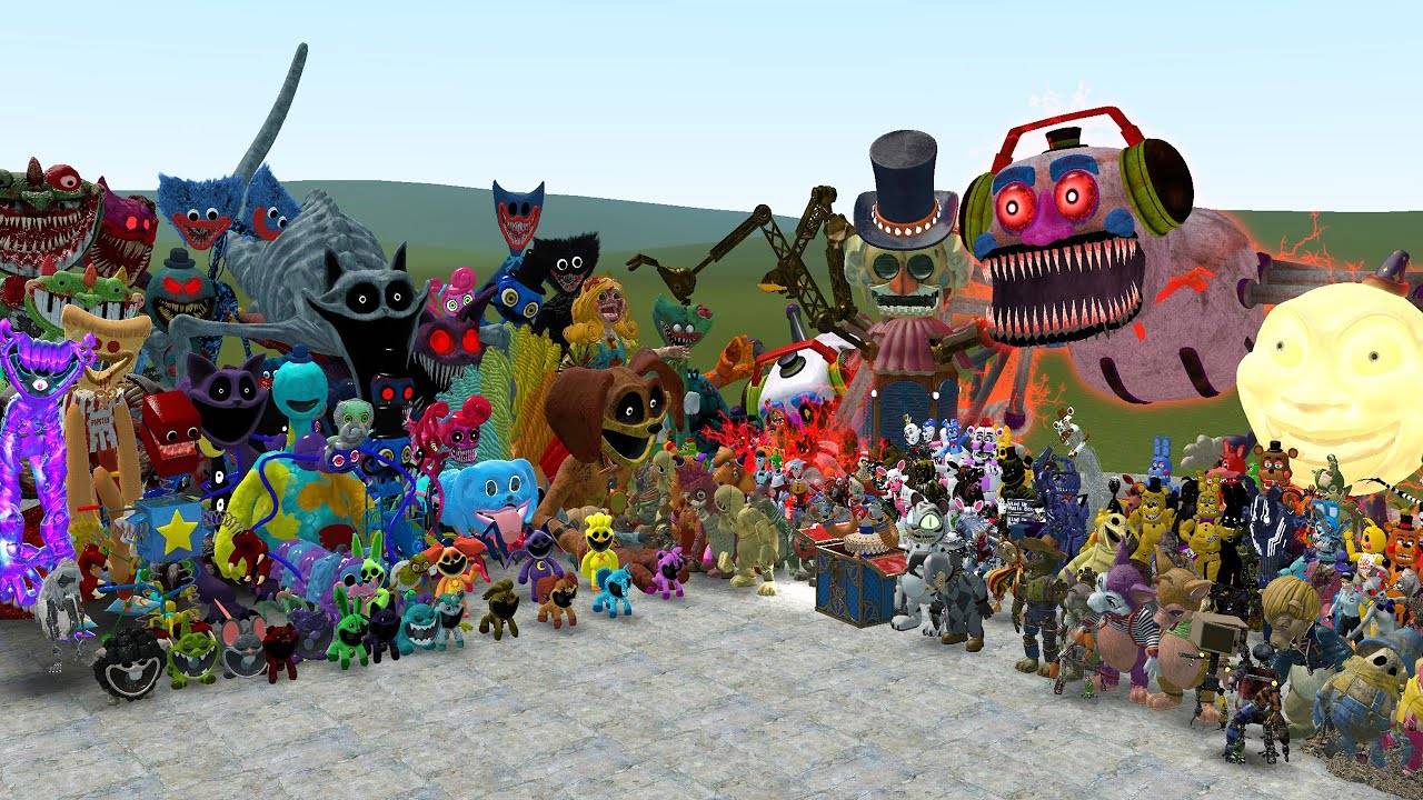 Тайна мимикрирующих аниматроников против всех персонажей серии poppy playtime смотреть онлайн