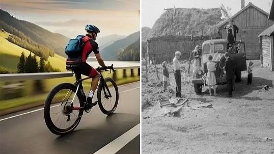 Велосипедист попал в прошло у реки Сок смотреть онлайн